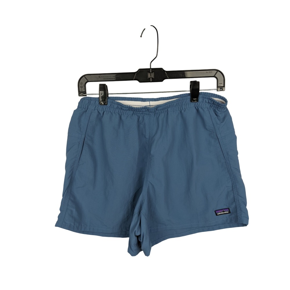 Patagonia Baggies Shorts Mens Medium Blue 5 Inch Inseam Nylon Athletic Hiking